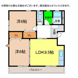 シャンゼリゼ壱番館【1階】の間取り