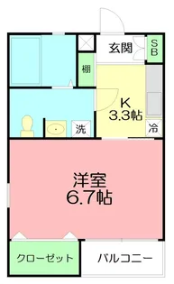 ラティアス【1階】の間取り