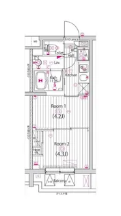 ガーラ・ヴィスタ調布【2階】の間取り