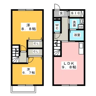 プランドールM【1階】の間取り