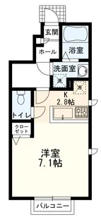 フォレストB棟【1階】の間取り