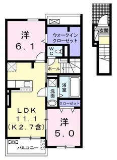 ウイング【2階】の間取り