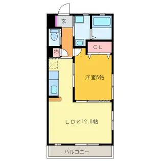 ITEMOTO下堀III【3階】の間取り