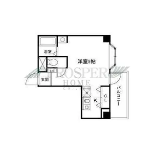 シティコート南船場【4階】の間取り