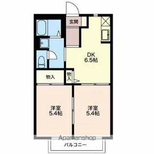 ルミエールシマベ【2階】の間取り