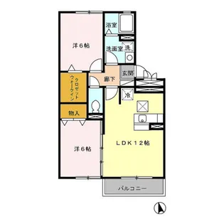 メゾン・ド・けやき【1階】の間取り