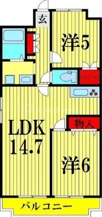 エトワール山崎【11階】の間取り