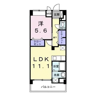 沖縄県名護市大南2【マンション】の間取り