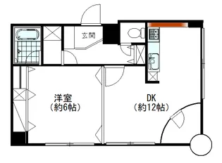 マル井ビル立川【2階】の間取り