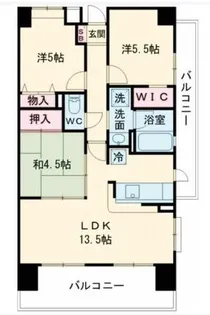 ルピナスコート草薙【2階】の間取り