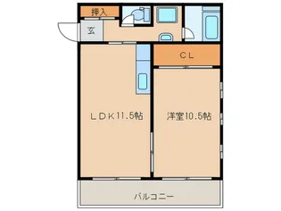コーポ明幸【3階】の間取り