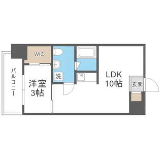 アイセレブ箱崎駅前【9階】の間取り