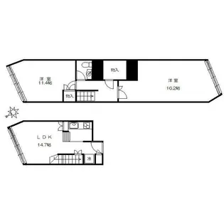 コープオリンピア【5階】の間取り