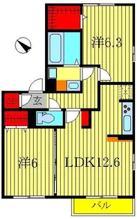 アルページュA【1階】の間取り
