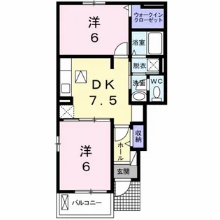 マリアージュII B棟【2階】の間取り