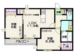 エム・ヴィラージュ【2階】の間取り