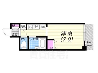 和上ハイツ【3階】の間取り