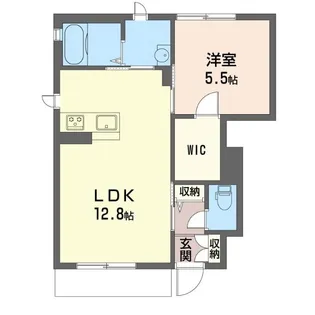 リーベクラール【1階】の間取り