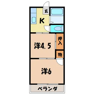 パークレインハウス【2階】の間取り