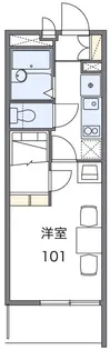 レオパレスシエル【3階】の間取り
