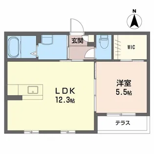 フローラルコート【1階】の間取り