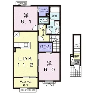 ジュナス【2階】の間取り