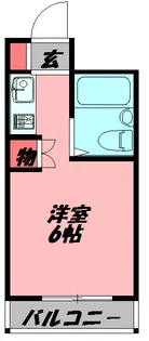 エムロード豊秀【2階】の間取り
