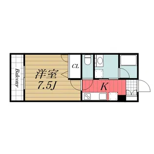 メゾンドレミ【2階】の間取り