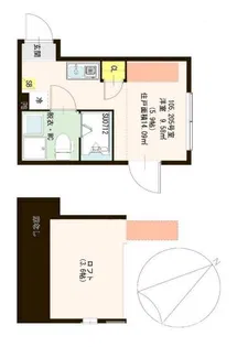 ボナール北千住【2階】の間取り