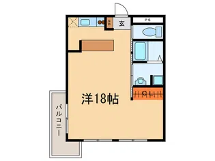 城が山ハイツ【3階】の間取り