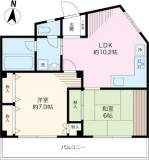 アベニューK【4階】の間取り