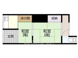 西村文化東棟【2階】の間取り