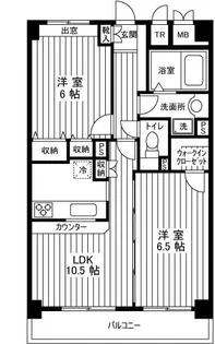 レジデンス富士【2階】の間取り