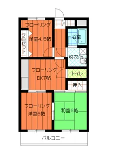 リベラルII【3階】の間取り