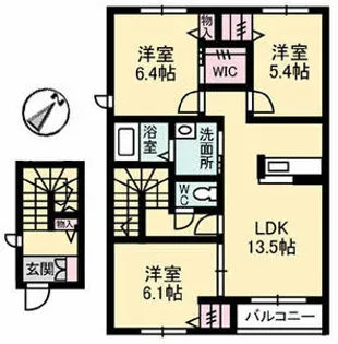 メゾンアンビシア【2階】の間取り