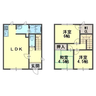 メゾネット土山【1階】の間取り