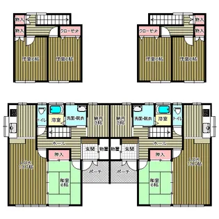 山形県酒田市日の出町2【一戸建】の間取り