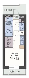 リバティー三島広小路【5階】の間取り