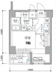 東京都江東区富岡1【マンション】の間取り