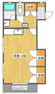 正月アパート【2階】の間取り