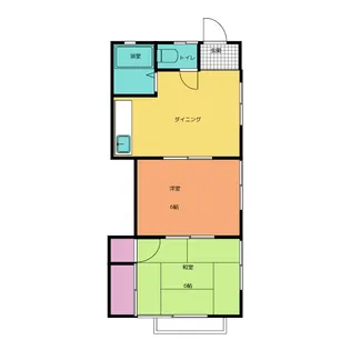 ハイツ秋山【2階】の間取り