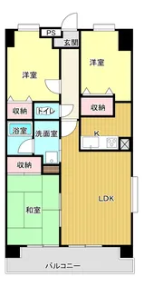 ライフコア前橋【7階】の間取り