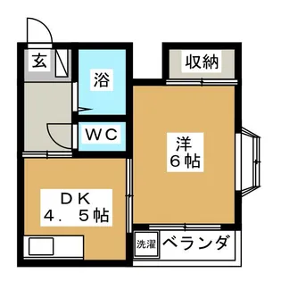 クレール五番館【3階】の間取り