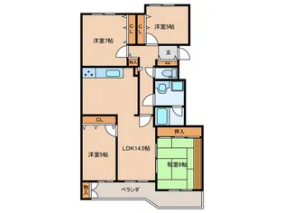 T′sgarden横浜反町【3階】の間取り