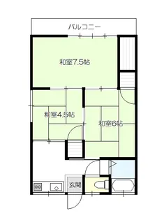 盛美荘【2階】の間取り