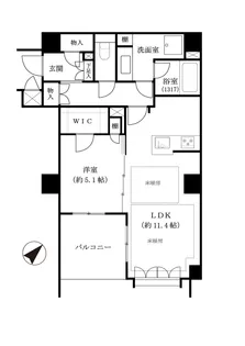 渋谷神山町レジデンス【2階】の間取り