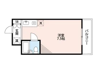 ヴィラほった【2階】の間取り