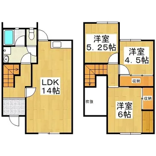 岡山県岡山市中区山崎【一戸建】の間取り