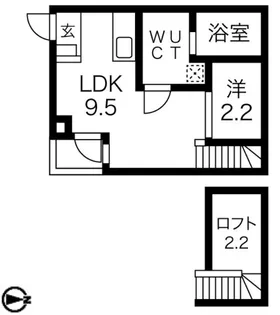 愛知県名古屋市中区新栄3【アパート】の間取り