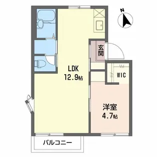 エステート日永 E棟【2階】の間取り